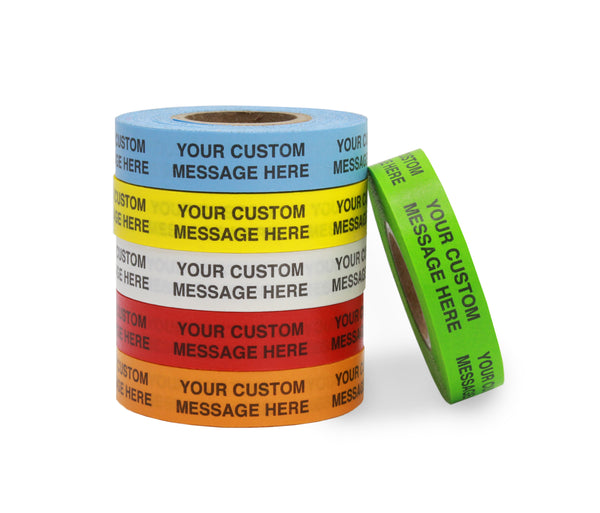 Custom Imprinted Tape with Your Message: 1/2" x 500"
