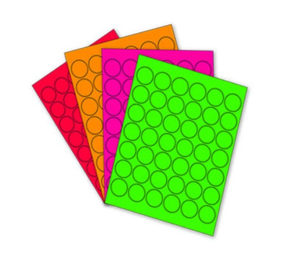 Colored top laser labels