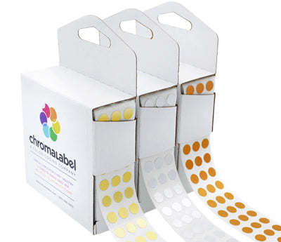  ChromaLabel 0.25 Inch Round Label Permanent Color Code Dot  Stickers, 1000 Labels per Roll, Black : Office Products