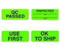 Fluorescent Quality Control Stickers