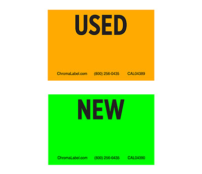 2" x 3" Fluorescent Inventory Control Labels
