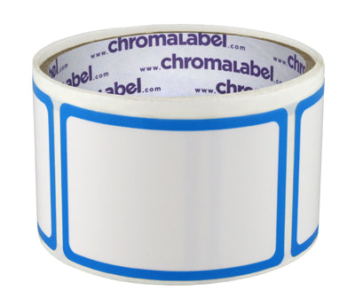 ChromaLabel 2 x 3 Dry Erase Labels - Mini Removable Whiteboard Stickers: 50/Roll