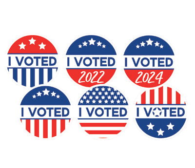 1" Permanent Voting Sticker Packs, 240/Pack