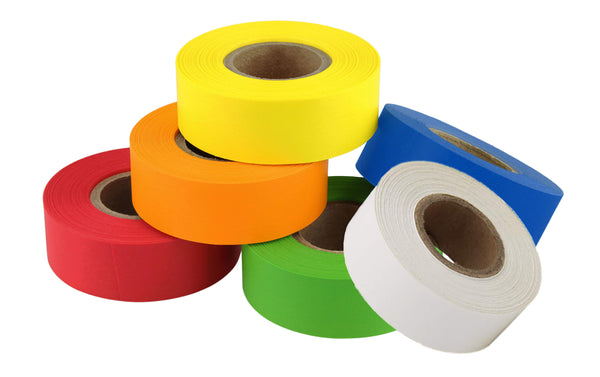 3/4" x 500" Removable Tape Value Pack, White and Multicolor, 6 Rolls, 500"/Roll