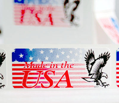 Bald Eagle Made in the USA Labels