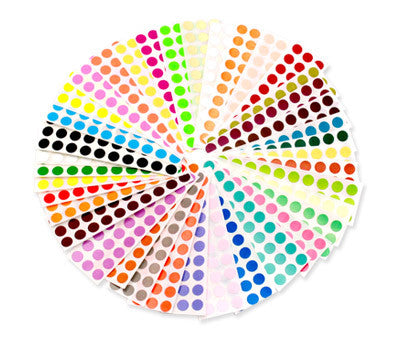 0.25" Color Code Dots Kit