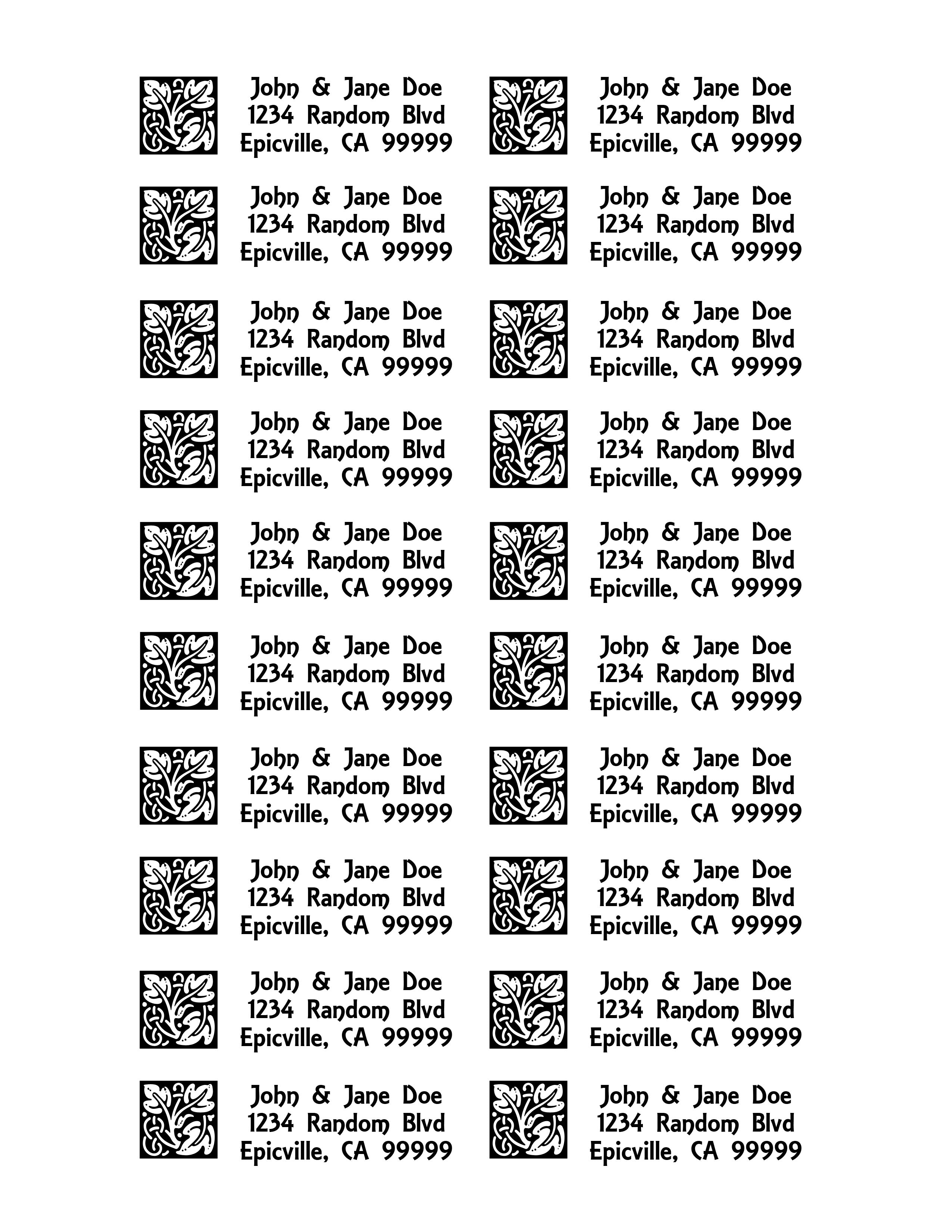 Helpful Hints for Our Printable Label Templates