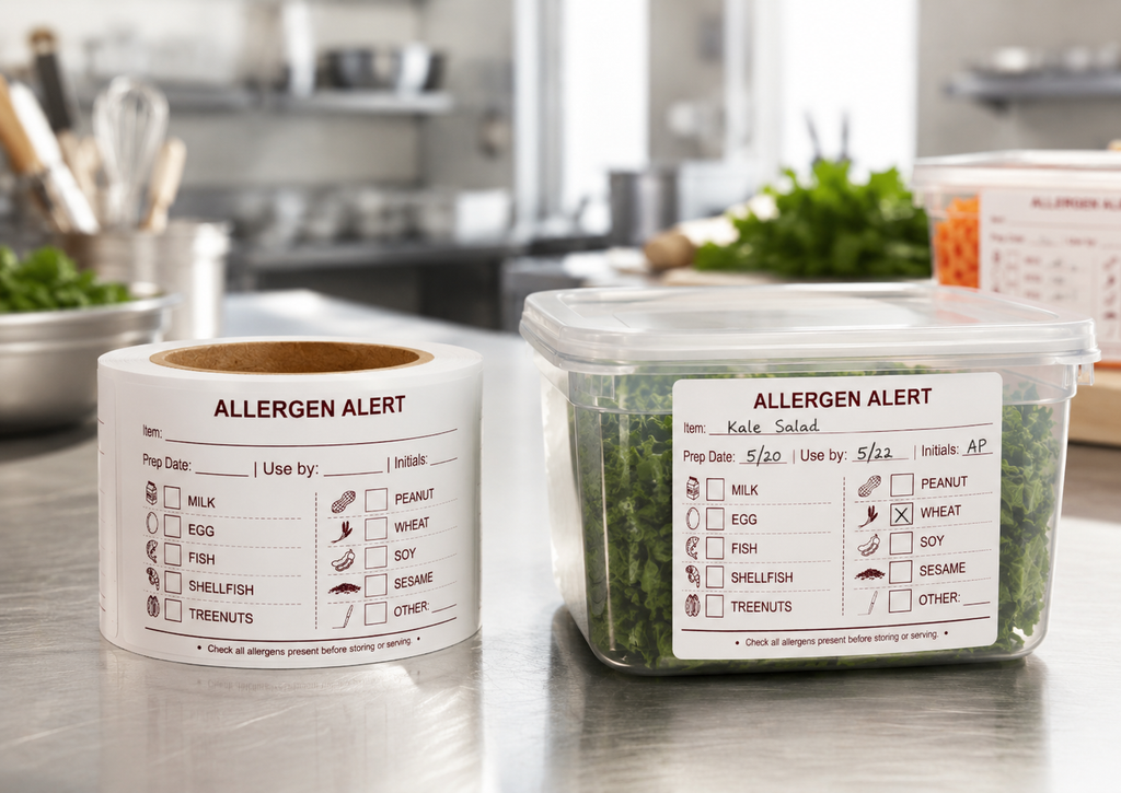 Dissolvable Food Allergy Labels: Mark Allergens in Busy Kitchens