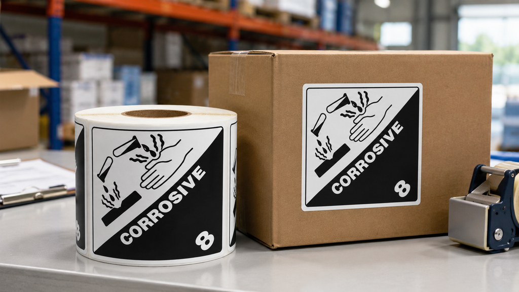 DOT Class 8 Corrosive Labels: What They Mean and When to Use Them