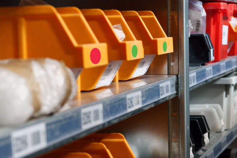 Warehouse Organization with Color Coded Labels | ChromaLabel