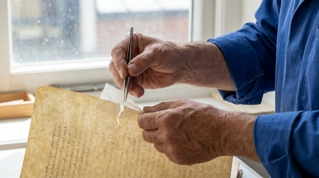 The Right Acid Free Tape to Repair a Torn Dust Jacket on Hardcover Books