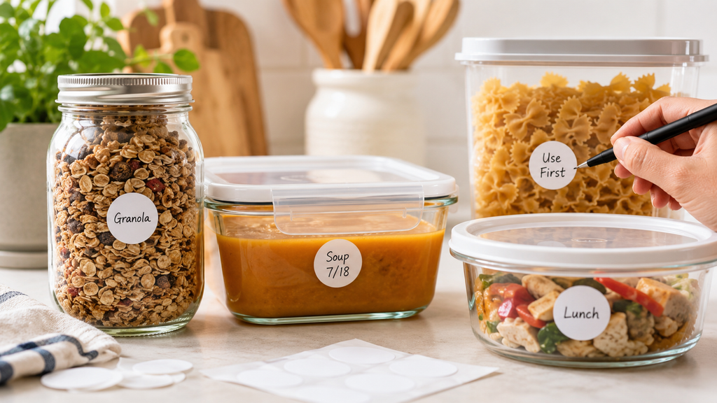 Blank Dissolvable Food Labels: Easy way to Label Leftovers, and Pantry Staples