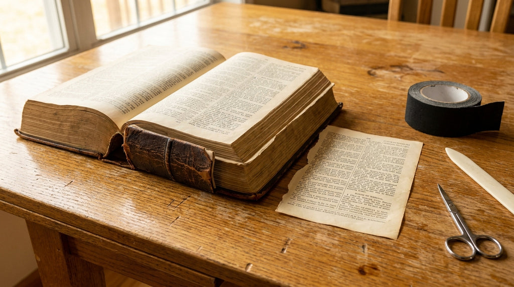 How to Fix a Large Print Bible Falling Apart (Step-by-Step)