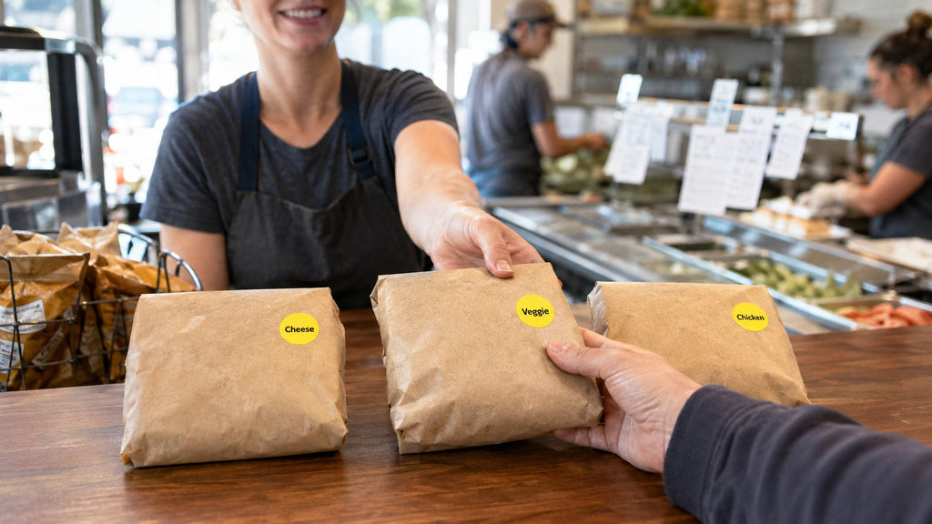 Food Stickers for Wrapped Orders: Keep Them Straight