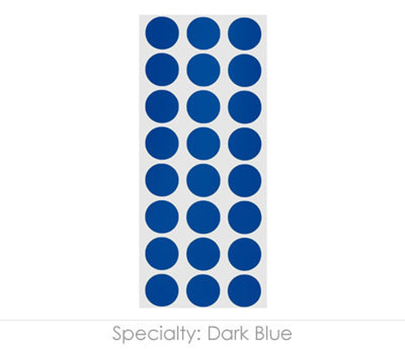 1/2" Permanent Round, Color-Code Dots: 1,200/Pack – Dark Blue