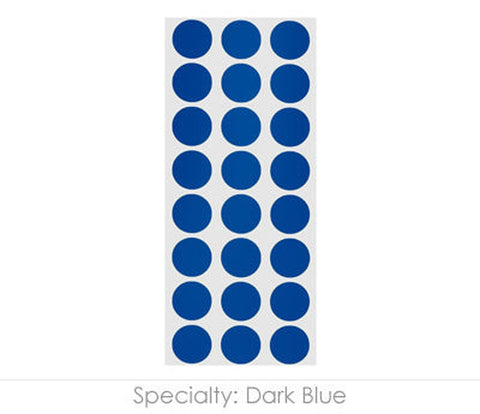 0.50 inch Permanent Dot Labeling Stickers - 1,200 per Pack Dark Blue - larger clean product image