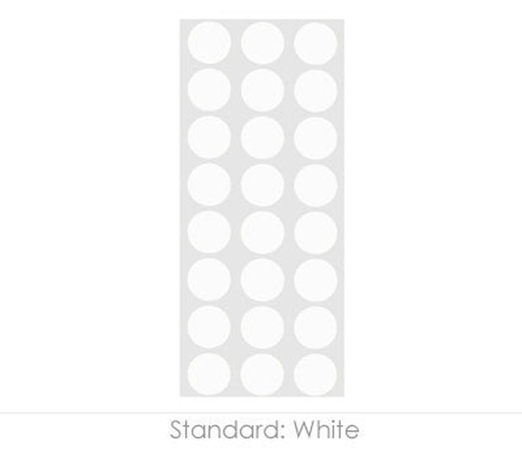 0.50 inch Permanent Dot Labeling Stickers - 1,200 per Pack White - larger clean product image