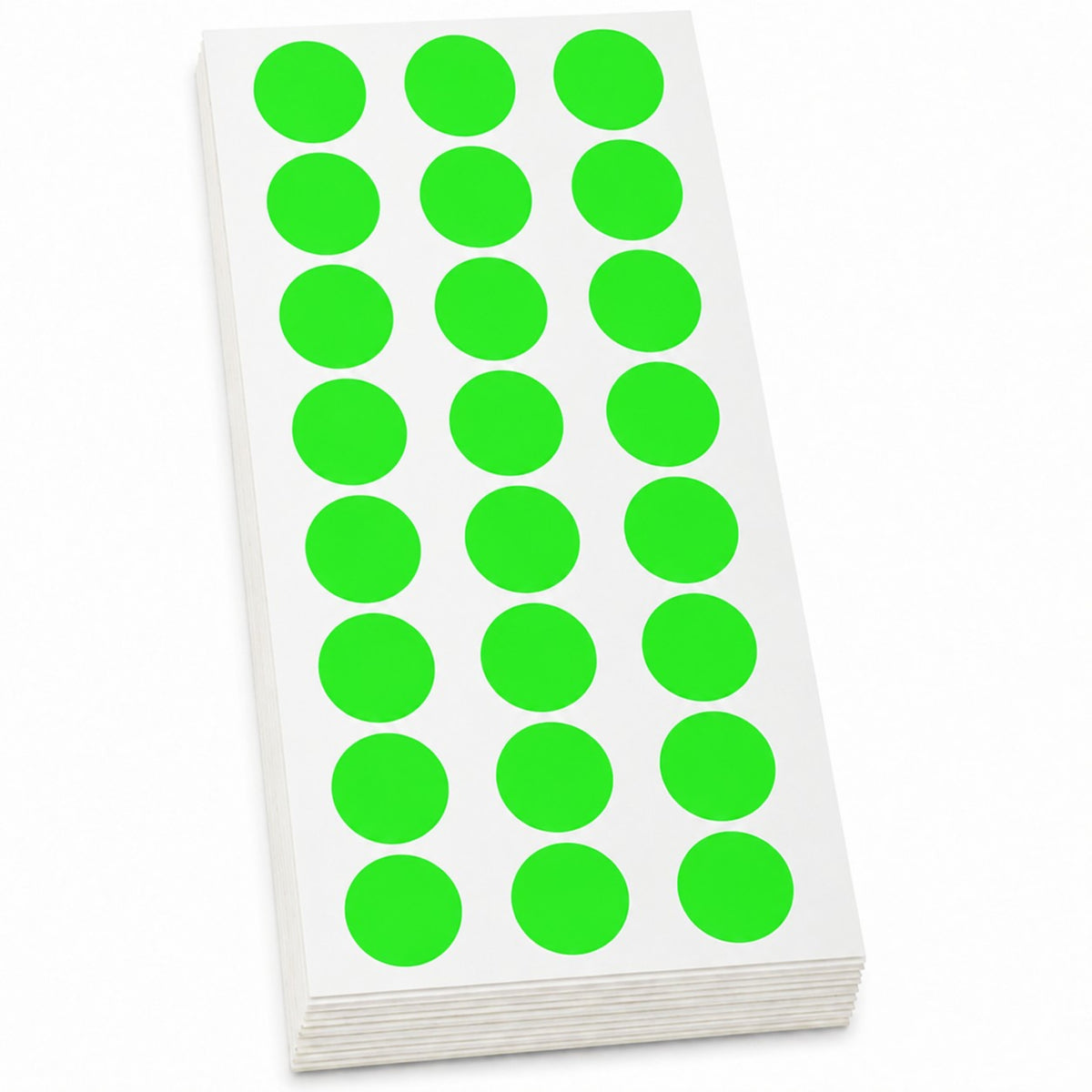 1/2" Automated Wound Measurement Software Calibration Dots - Fluorescent Green