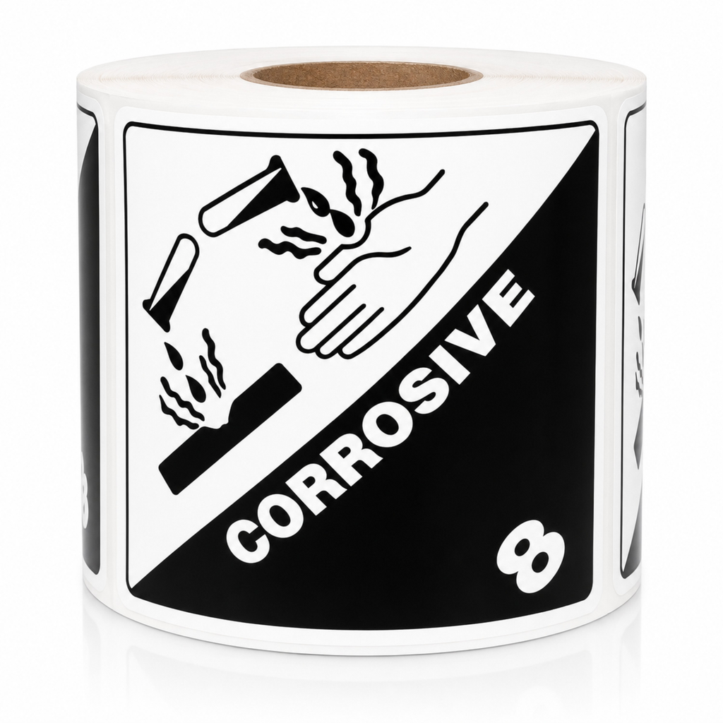 Corrosive Labels DOT Class 8 - 4