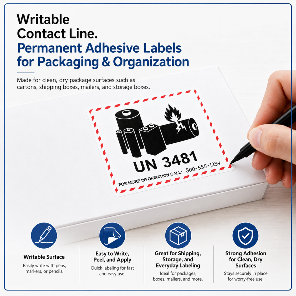 UN3481 Lithium Battery Labels - 3