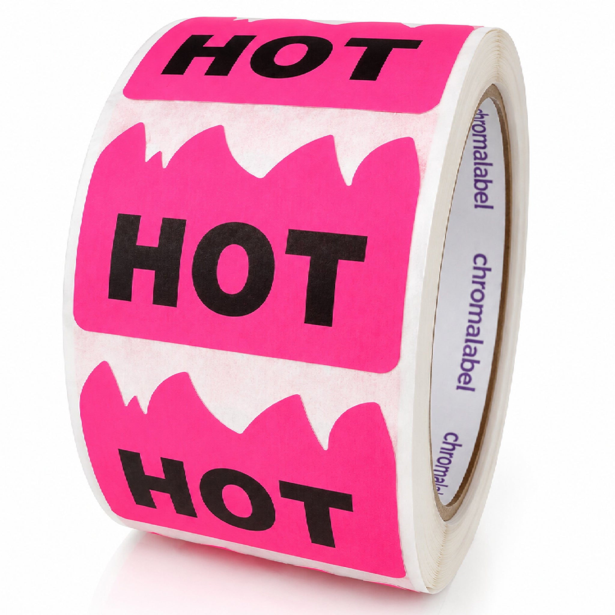 Fluorescent Pink HOT Stickers, 2