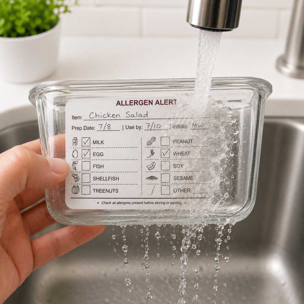 Dissolvable Allergen Alert Labels, 2