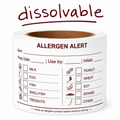 Dissolvable Allergen Alert Labels, 2