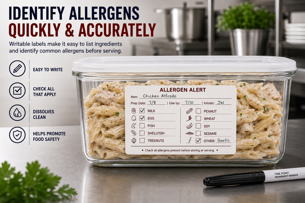 Dissolvable Allergen Alert Labels, 2