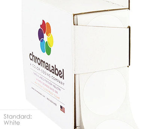 1.25 inch Labeling Stickers for Inventory Managment, Perm. Adhesive - larger clean product image