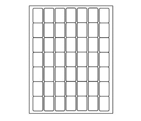 1 x 1.5 in Blank, Barcode Laser or Inkjet Printer Labels | 1225/ Pack 25 Sheet Pack | 1225 Labels - larger clean product image
