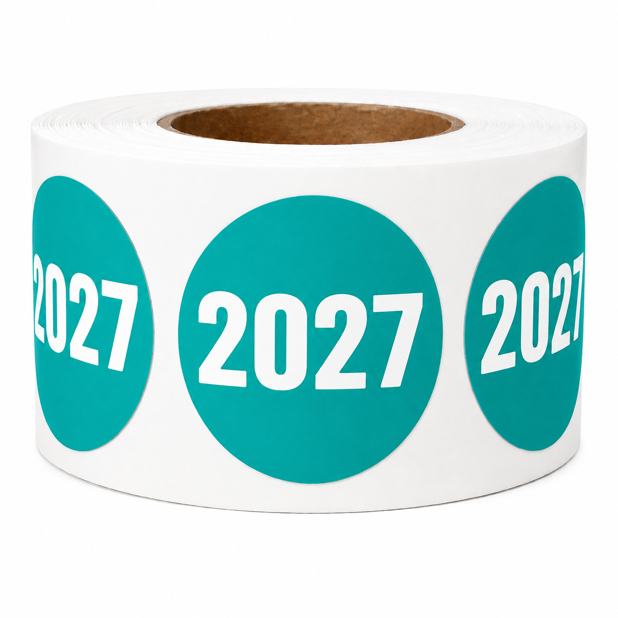 Year 2027 Stickers – 3/4 Inch Round Labels, 500/Roll