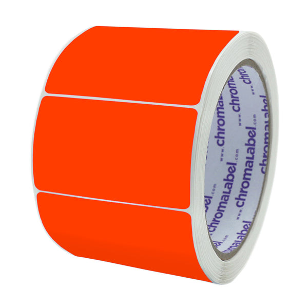 3" x 2" Color-Code Rectangle Labels: 500/Roll