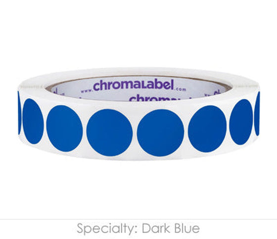 3/4" Permanent Round, Color-Code Dots: 1,000/Roll