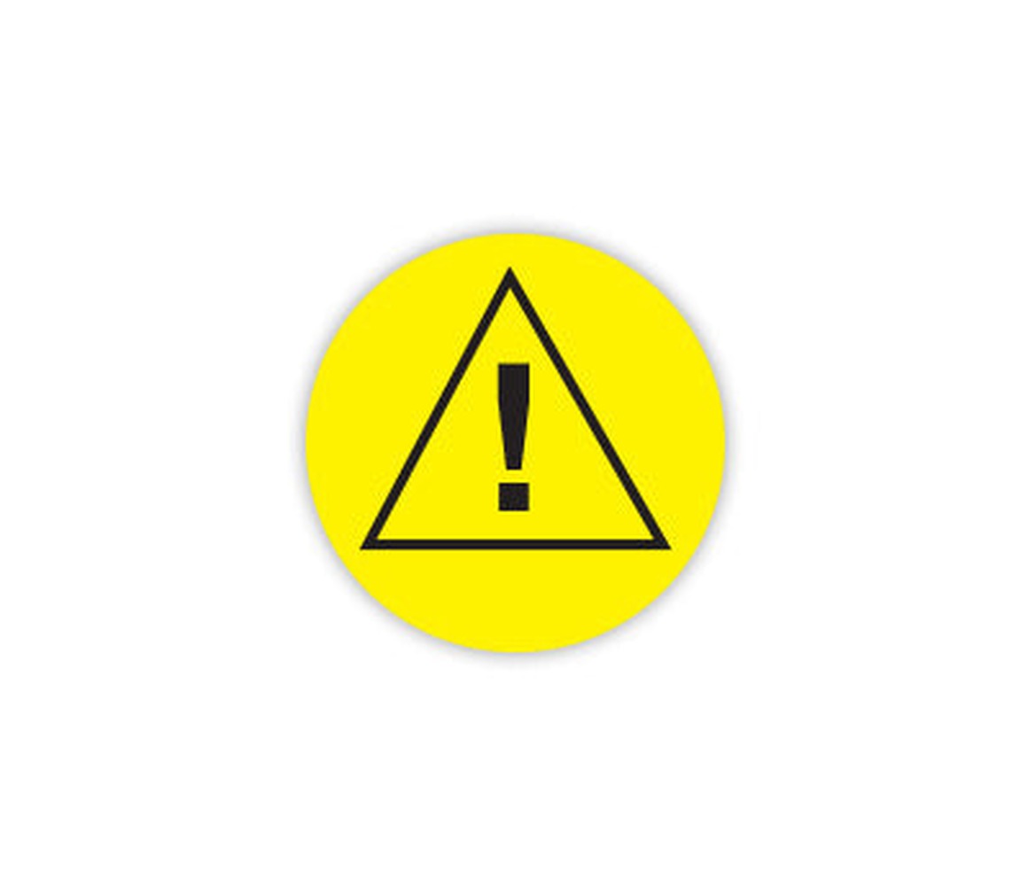 3/4" Permanent Universal Warning Labels Labels - larger clean product image