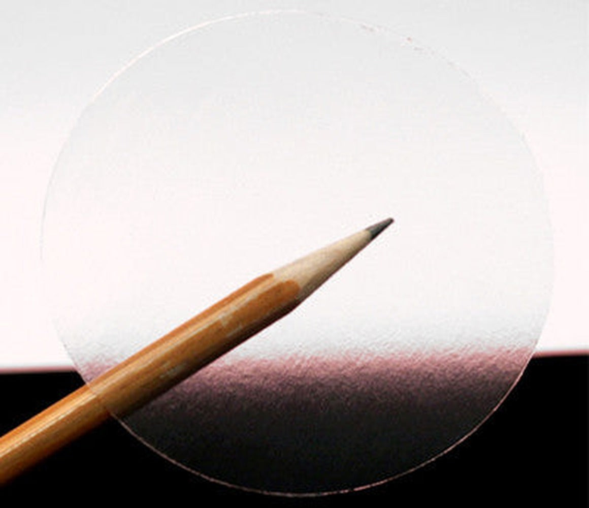 3" Round Mailing Tabs (Crystal-Clear Wafer Seals) 500 per Roll - larger clean product image