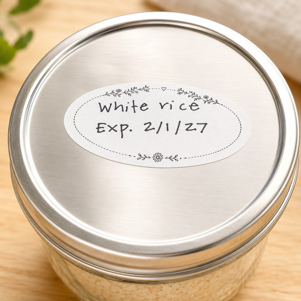 Dissolvable Canning Labels - Oval - 500/Roll