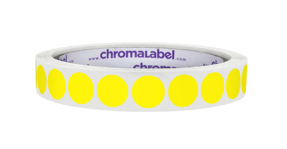 1/2" Permanent Round, Color-Code Dot Stickers: 1,000/Roll