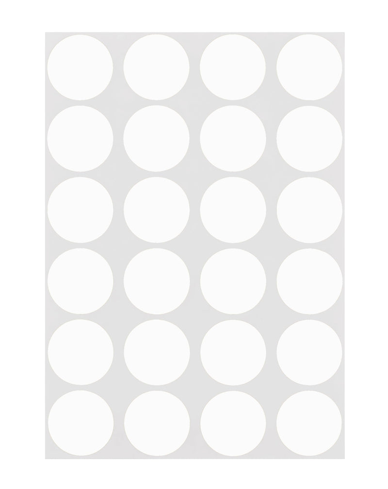 3/4" Permanent Round, Color-Code Dots: 1,008/Pack – White