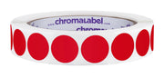 3/4 in Permanent Round, Color-Code Dots, Red