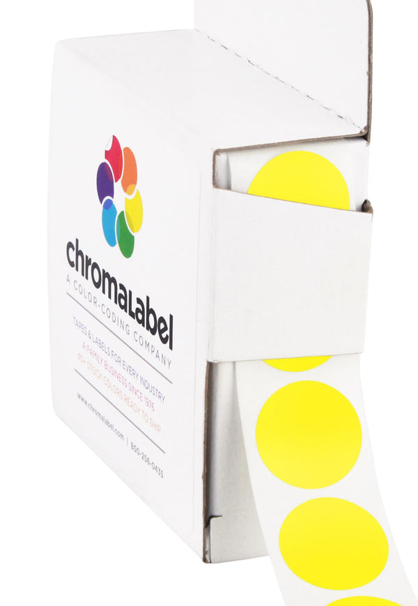 3/4" Permanent Round, Color-Code Dots: 1,000/Box