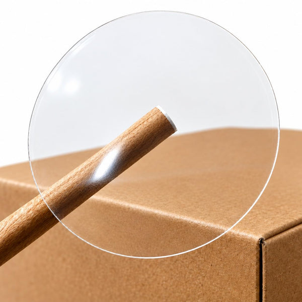 1" Crystal Clear Wafer Seals: 5,000/Roll - Pef. & Non-Perf.
