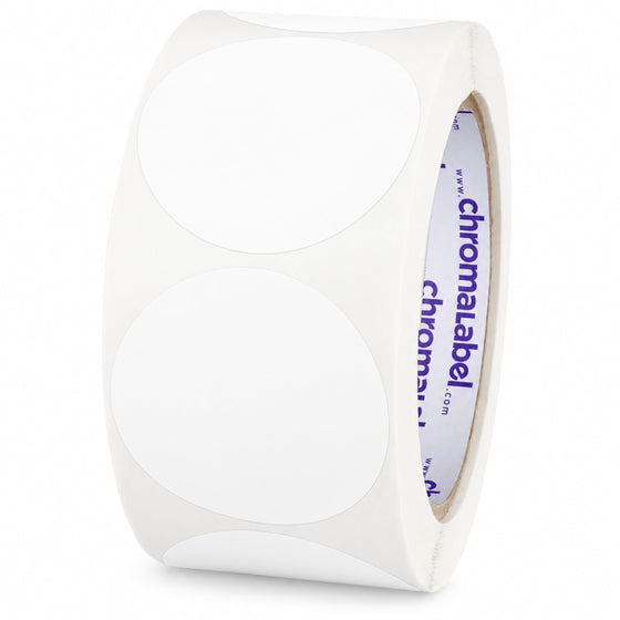 2" Permanent Color-Code Round Dot Inventory Labels: 500/Roll