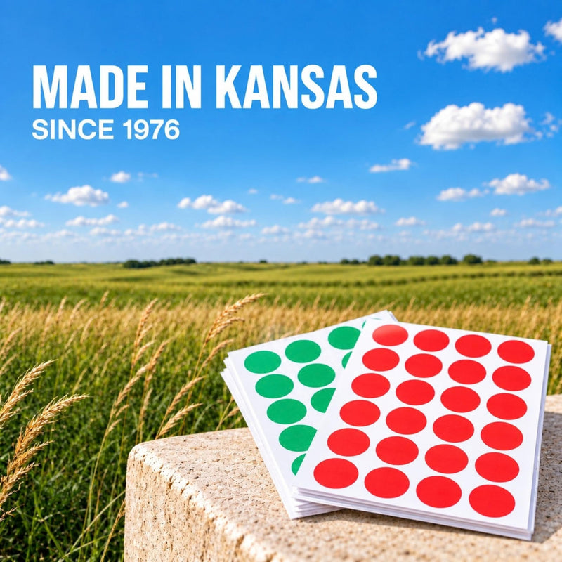 3/4 in Permanent Round, Color-Code Dot Kits