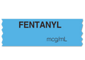 Fentanyl Labeling Tape for Anesthesia: mcg/mL - Blue- 1/2