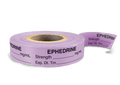 Ephedrine Labeling Tape for Anesthesia: Strength mg/mL Exp. Dt. Tm. - Violet - 1/2