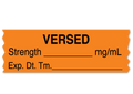 Versed Labeling Tape for Anesthesia: mg/mL Exp. Dt. Tm. - Orange - 1/2