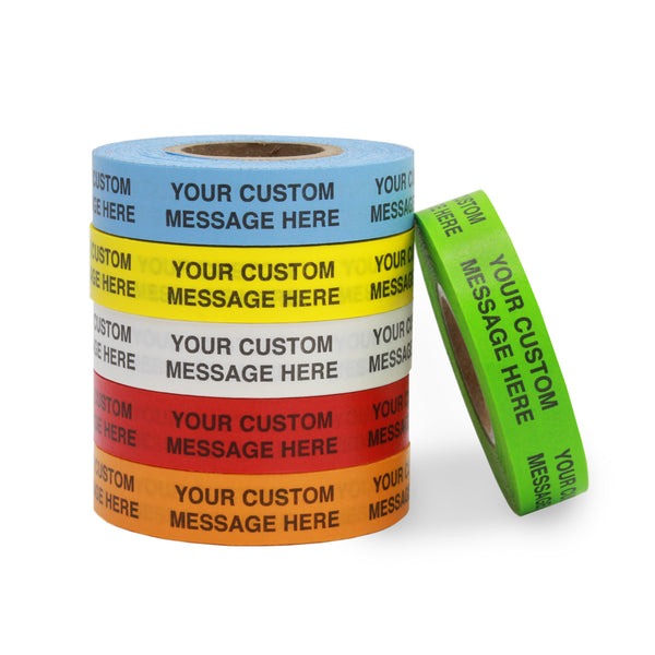 Custom Imprinted Adhesive Tape with Your Message: 1/2 x 500