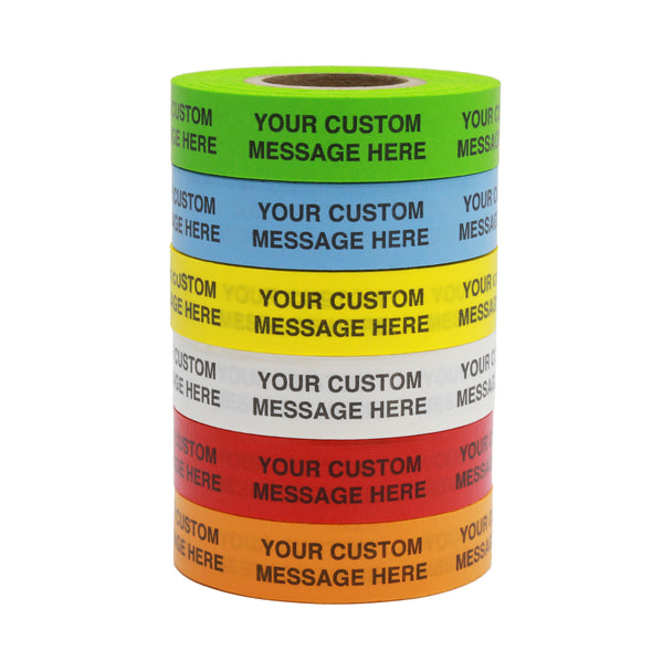Custom Imprinted Tape with Your Message: 3/4" x 500"
