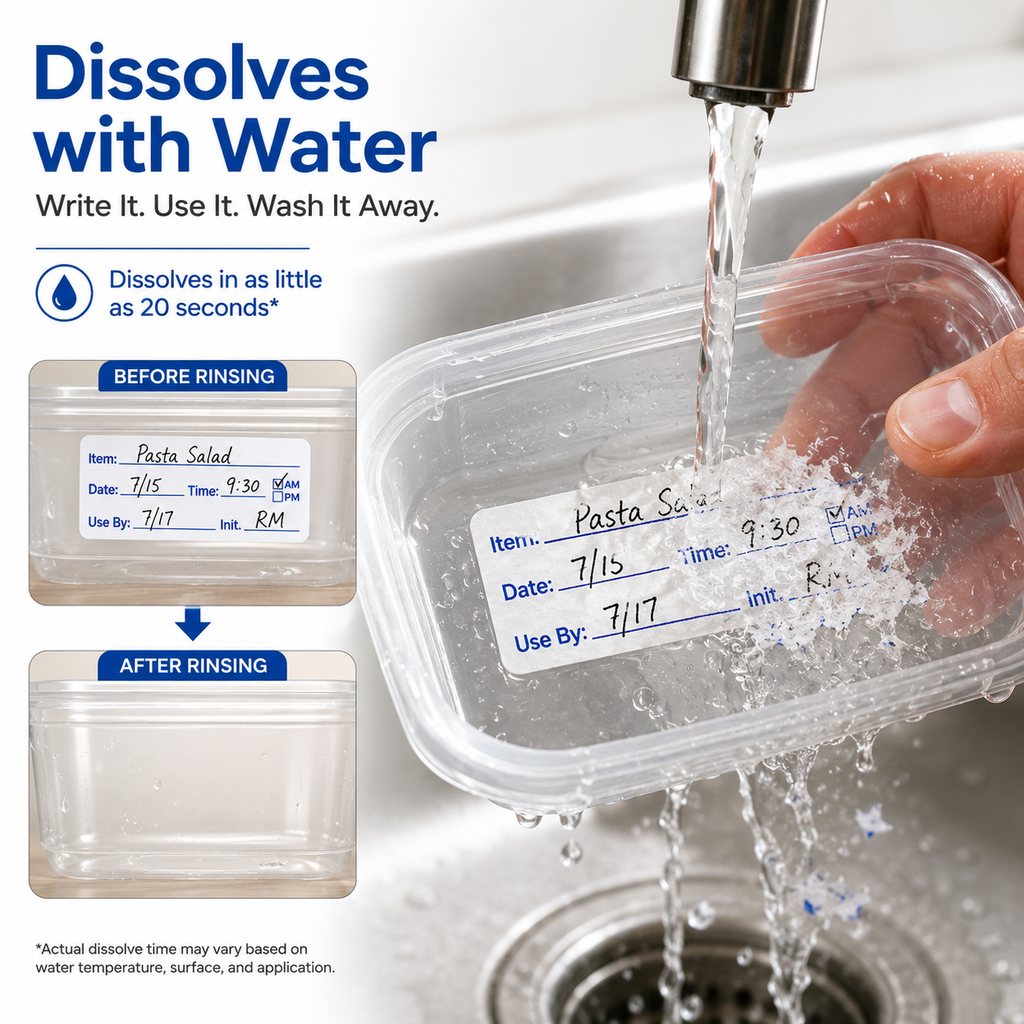Dissolvable Food Rotation Use By Labels- 1
