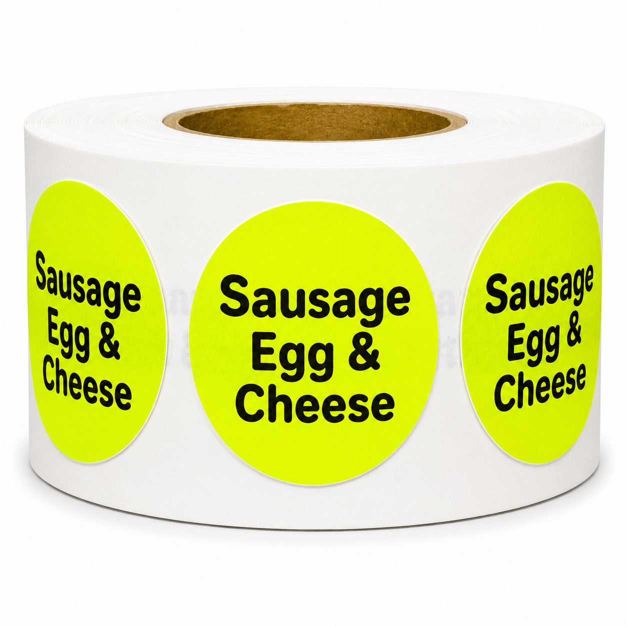 Sausage Egg & Cheese Stickers for Food Labeling - 500/Roll